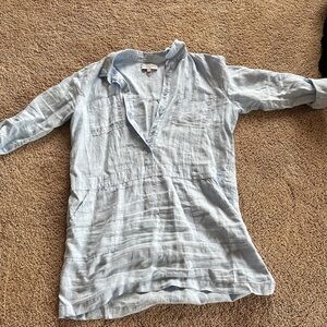 Michael Stars Light Blue Long Sleeve Dress